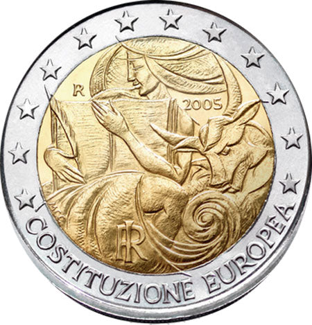 Ιταλία 2€ Ευρωπαϊκό Σύνταγμα 2005