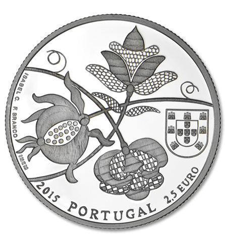 Πορτογαλία 2,5€ Παπλώματα από Castelo Branco Proof 2015