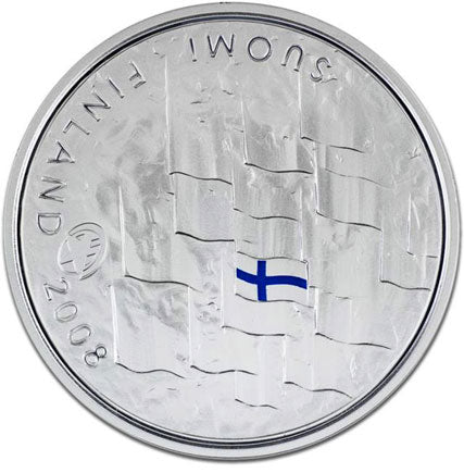 Φινλανδία 10 € 90 Χρόνια Φινλανδικής Σημαίας 2008