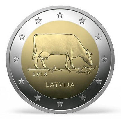 Λετονία 2€ Αγροτική Βιομηχανία 2016